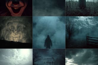 design youtube scary horror thumbnails