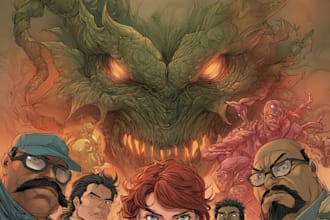create an awesome comic books based on your script