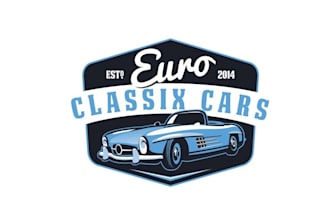 create existing an incredible logo for euro classic cars