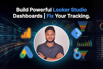 build looker studio dashboards and fix tracking and analytics