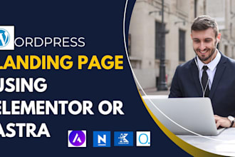 design a high converting wordpress landing page or single page website
