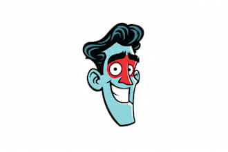 design a cartoon logo character