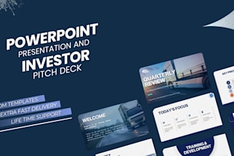 design powerpoint presentations and pitch decks for your business