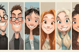 draw your avatar, cartoon, caricature portrait