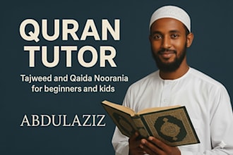 teach quran with correct pronunciation and tajweed