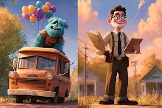 draw a disney style portrait from your photo
