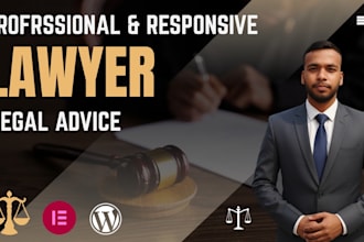 design a professional lawyer, legal consultant, law website