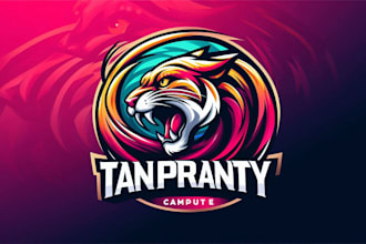design feline predator mascot logo with free source files