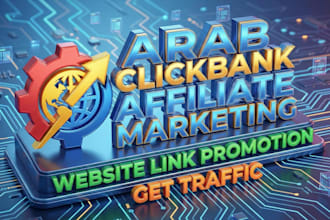 do arab clickbank affiliate marketing website link promotion to boost traffic