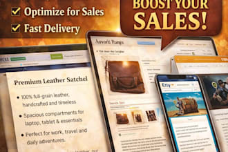 write product descriptions for amazon shopify and etsy