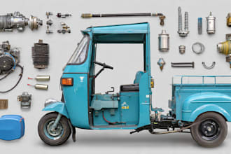 design e rickshaw, e auto, and electric vehicle components