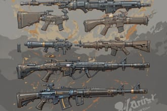 design unique weapons illustrations