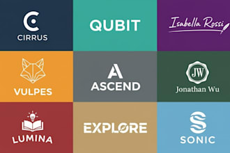 design a minimalist lettermark, wordmark, trademark logo for your company