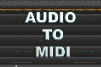 transcribe any song or audio sample to midi file