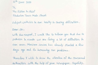 write anything with my beautiful handwriting