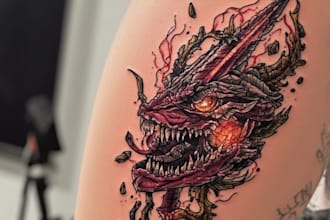 design stunning tribal and custom tattoo artwork