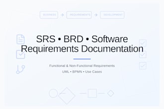 create srs, brd, and software requirements documentation