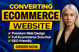 develop a professional ecommerce website for online selling