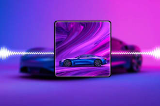 make youtube and instagram music visualizer professional