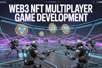 develop web3 nft crypto game, mmorpg moba multiplayer game