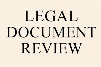 do a legal document review
