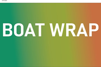 do elegant boat, jet ski,surfboard, ship boat and yacht wrap design