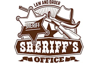 draw unique western cowboy logo for you