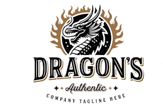 design professional dragon logo