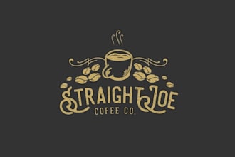 make organic natural logo for small scale coffee roaster