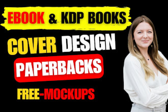 do professional e book cover, KDP cover, book cover design