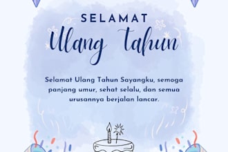 do birthday wishes in indonesian for your loves