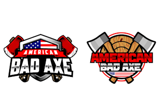 design unique axe logo
