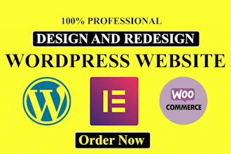 design or redesign wordpress website