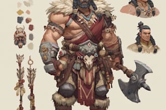 fantasy character art and fantasy character art