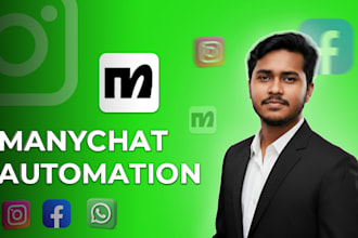 set manychat automation for instagram and facebook messenger