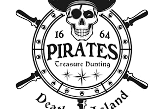 create a high quality mascot pirate logo