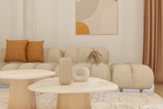 desing a modern japandi interior design