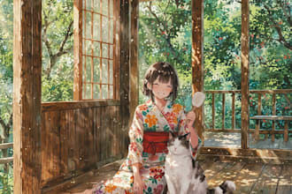 create authentic japanese 2d anime illustrations