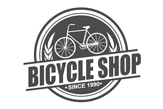 design modern professional bicycle logo