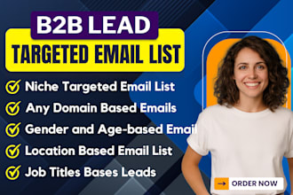 build verified niche targeted email list for email marketing