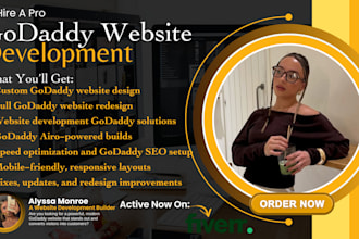 design or redesign yor godaddy website with SEO and airo optimization