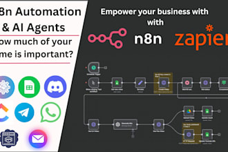 build n8n automation, n8n workflow and ai agents