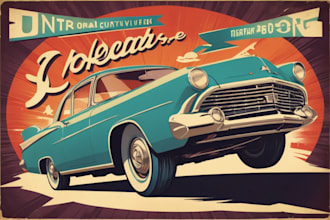 make the best retro vintage poster design