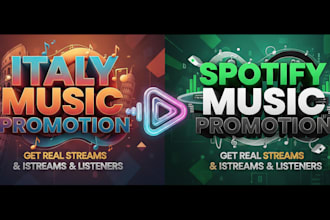 do italy music promotion and spotify music promotion to real listeners