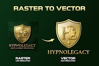 convert ai logo into high quality vector or revamp it
