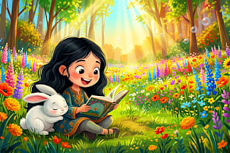 children book illustration and children book illustration