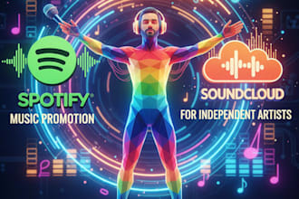 spotify or soundcloud music promotion for independent artists