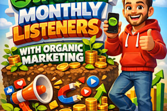 help you grow spotify monthly listeners with organic marketing