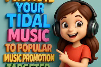 promote your tidal music to popular music promotion targeted listeners