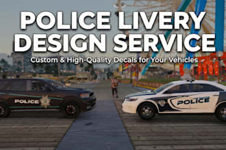 design custom livery for fivem ems, police, sports cars